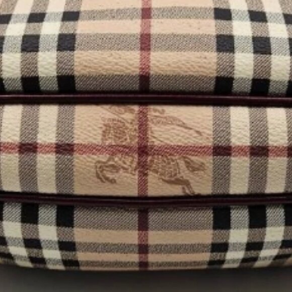 BURBERRY Classic Haymarket Check Brooklyn Hobo Shoulder Bag - Picture 2 of 7